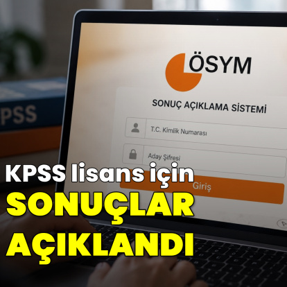 KPSS Lisans sonuçları açıklandı