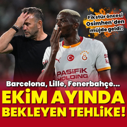 Galatasaray'ı ekim ayında bekleyen tehlike!