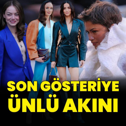 Son gösteriye ünlü akını