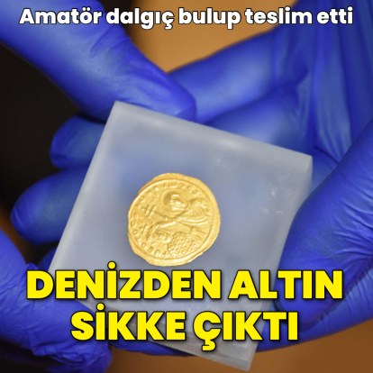 Denizden tarihi sikke çıktı