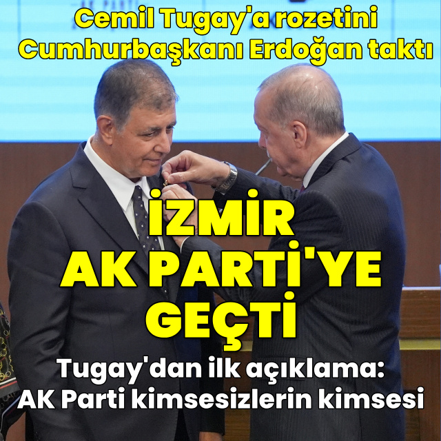 Cemil Tugay AK Parti'ye katıldı