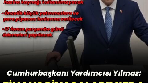 Cumhurbaşkanı Yardımcısı Yılmaz'dan TBMM'de fon bilgilendirmesi