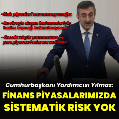 Cumhurbaşkanı Yardımcısı Yılmaz'dan TBMM'de fon bilgilendirmesi