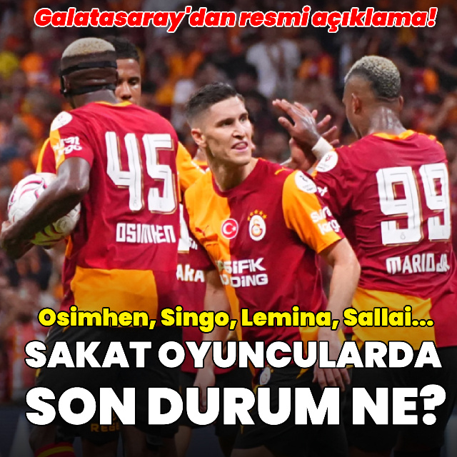 G.Saray'da sakatlarda son durum ne?