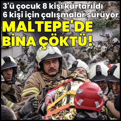Maltepe'de 7 katlı bina çöktü! Arama kurtarma çalışmaları başladı