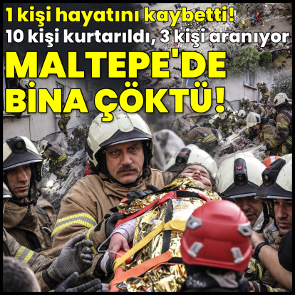 Maltepe'de 7 katlı bina çöktü! Arama kurtarma çalışmaları başladı