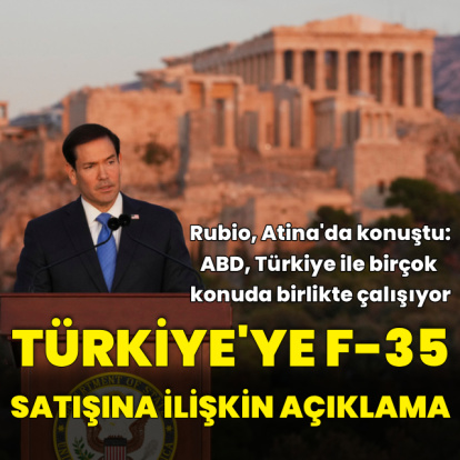 Rubio'dan Türkiye'ye F-35 satışına ilişkin açıklama