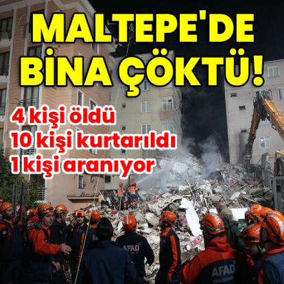 Maltepe'de 7 katlı bina çöktü! Arama kurtarma çalışmaları sürüyor