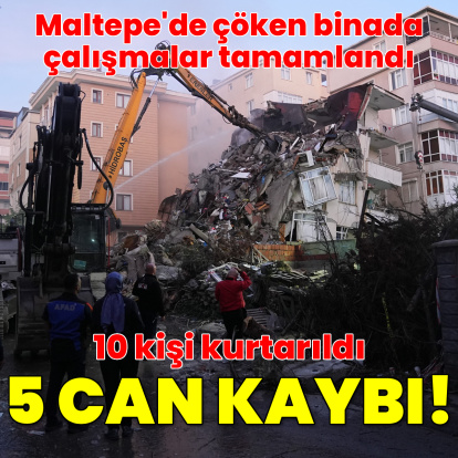Maltepe'de 7 katlı bina çöktü: 5 kişi öldü!