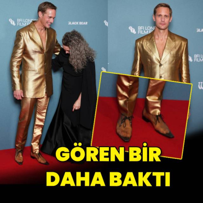 Ünlü oyuncunun şeffaf ayakkabıları