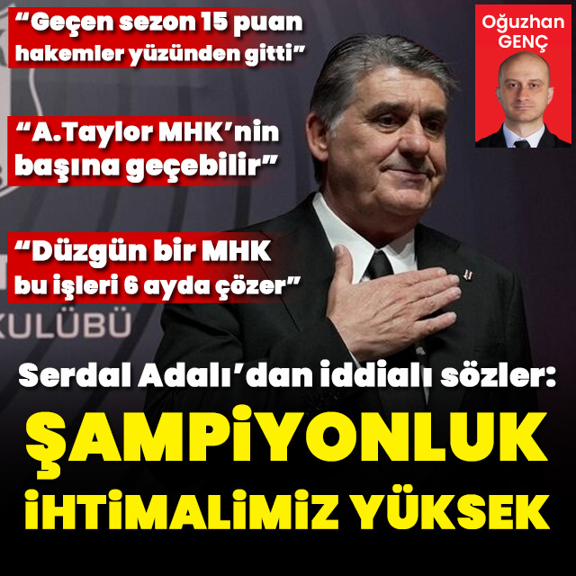 "Şampiyonluk ihtimalimiz yüksek"