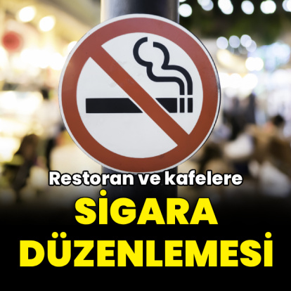 Restoran ve kafelere "sigara" düzenlemesi