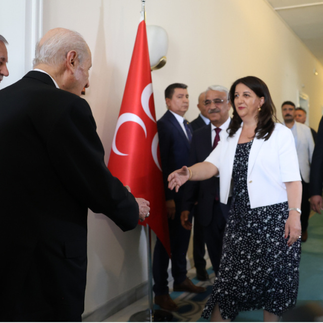 DEM heyeti, MHP lideri Bahçeli ile görüştü
