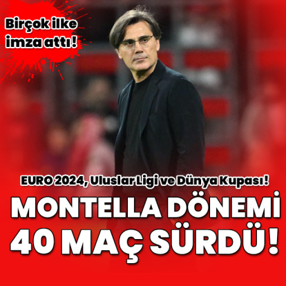A Milli Takım'da Montella dönemi 40 maç sürdü!