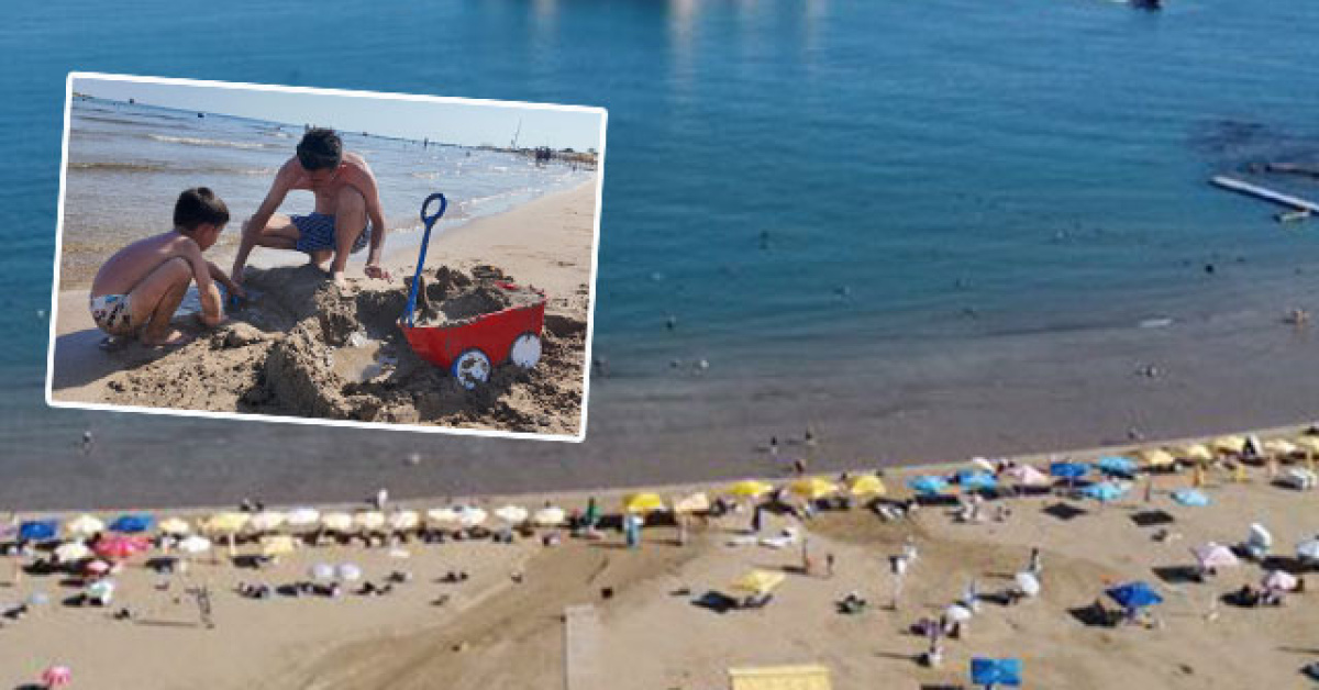 Warm weather draws visitors to Mersin’s Kızkalesi beach in October
