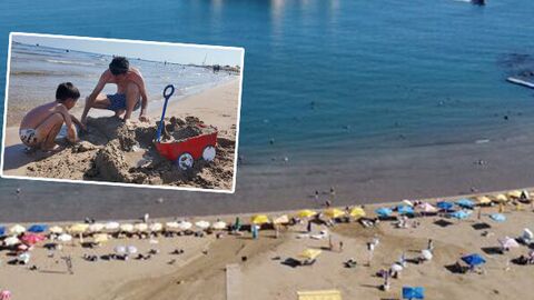 Sahile akın ettiler! Sonbaharda deniz keyfi