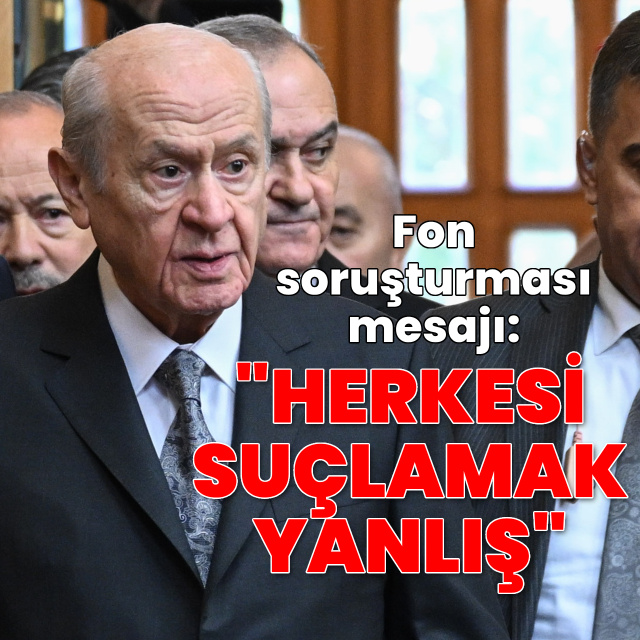 "Herkesi suçlamak yanlış"