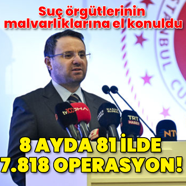 8 ayda 81 ilde 7 bin 818 operasyon!