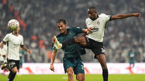 Beşiktaş'ın defans oyuncusu Tiago Djalo, Süper Lig'in 7. haftasında 2-1'lik
