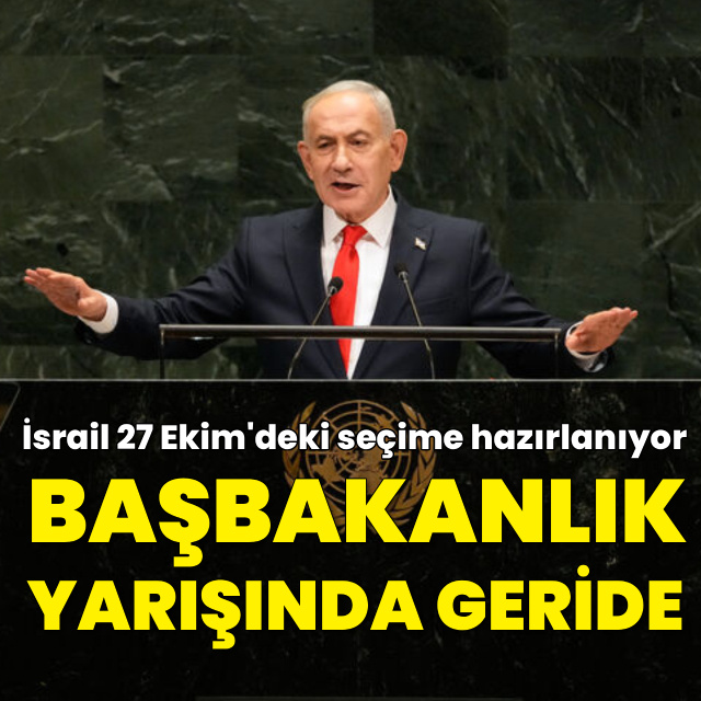Netanyahu başbakanlık yarışında geride