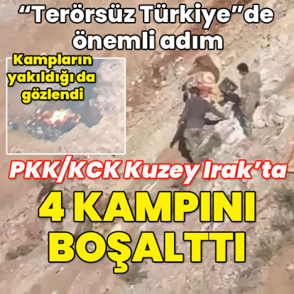 PKK Kuzey Irak'taki 4 kampı boşalttı