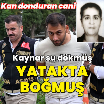 Kan donduran cani! Önce kaynar su dökmüş sonra boğmuş!
