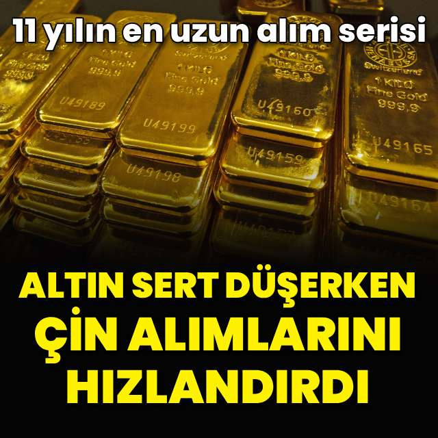 Altın sert düşerken alımlarını hızlandırdı