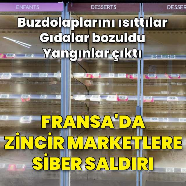 Fransa'da marketlere siber saldırı