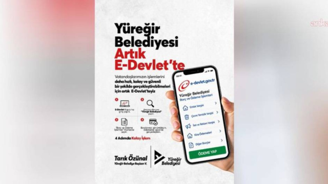Yüreğir Belediyesi e-Devlet'e taşındı