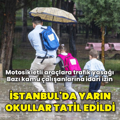 İstanbul'da yarın okullar tatil