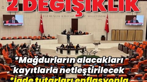 Fon teklifinde iki kritik değişiklik