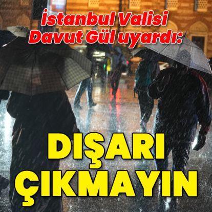 İstanbul'u sağanak vurdu