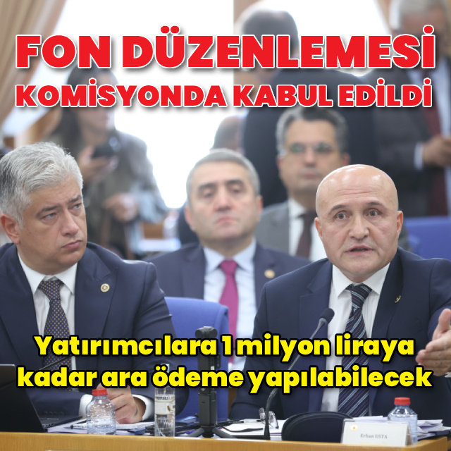 Fon düzenlemesi komisyonda kabul edildi