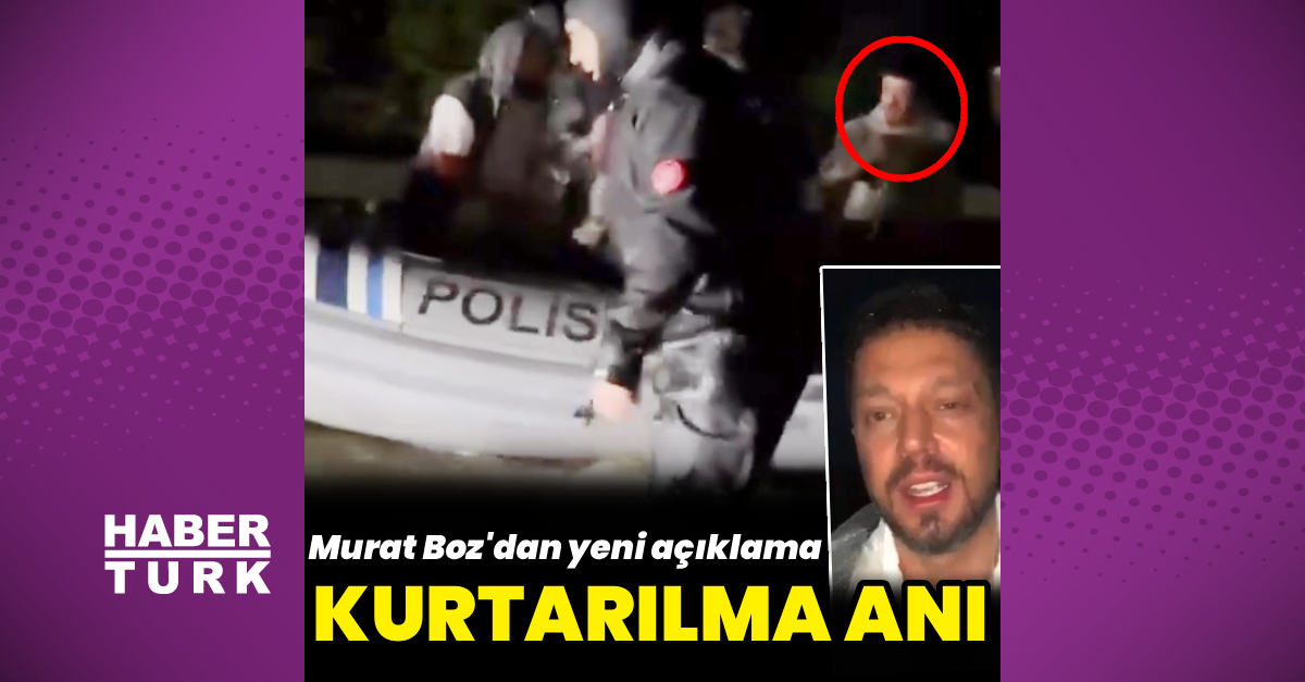 Murat Boz ile Demet Özdemir botla kurtarıldı