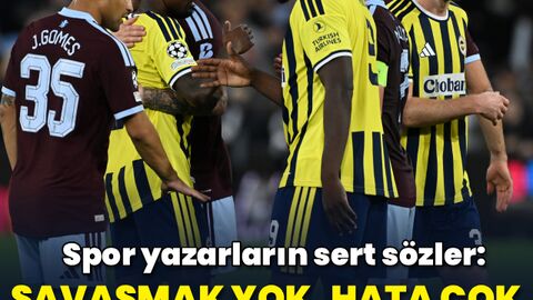 "Savaşmak yok, hata çok, kalite yok!"