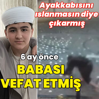 Ayakkabısını ıslanmasın diye çıkarmış! 14 yaşındaki Mahmut gözyaşına boğdu