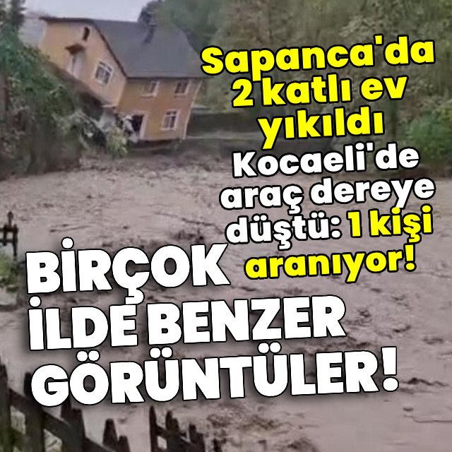 Şiddetli yağış yön değiştirdi, birçok kenti sağanak vurdu!
