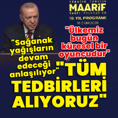 Cumhurbaşkanı Erdoğan'dan açıklamalar