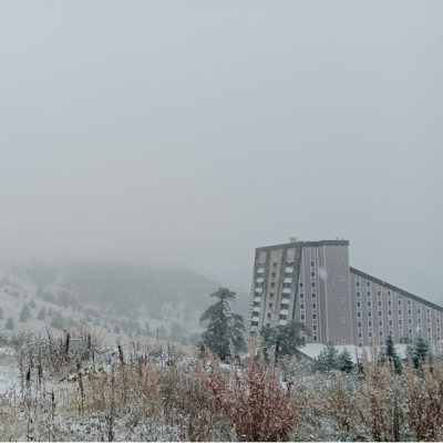 Bolu'ya kar yağdı