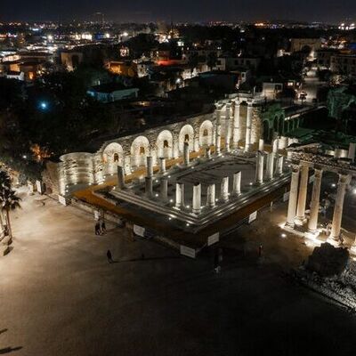 Antalya'nın antik mirası gece müzeciliğiyle aydınlandı