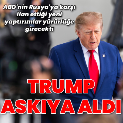 Trump, Rusya'ya yaptırımların bir kısmını askıya aldı