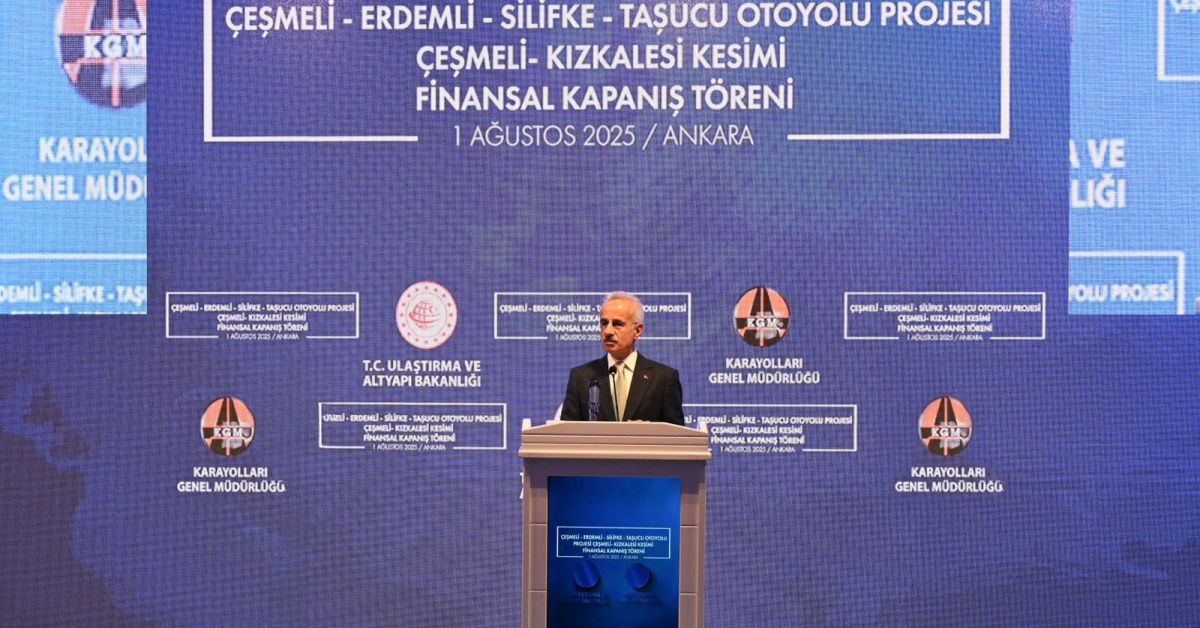 “Çeşmeli-Kızkalesi Otoyolu 19 Ekim’de trafiğe açılacak”