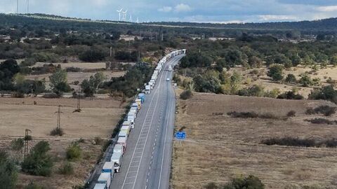 Bulgaristan sınırında 30 kilometre TIR kuyruğu