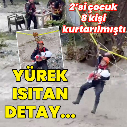 2'si çocuk 8 kişi kurtarılmıştı! Yürek ısıtan detay...