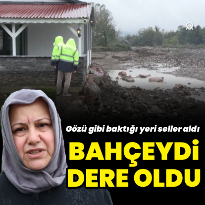 Gözü gibi baktığı bahçesi yok oldu