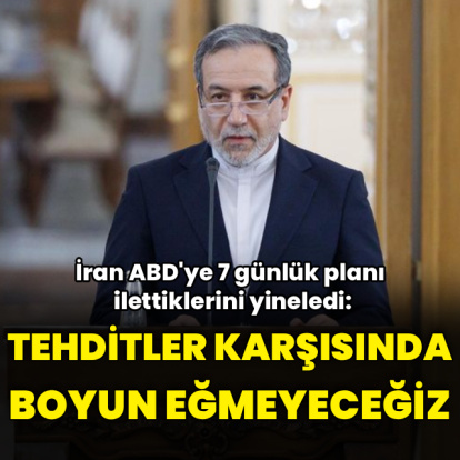 İran'dan ABD'ye: Tehditler karşısında boyun eğmeyeceğiz