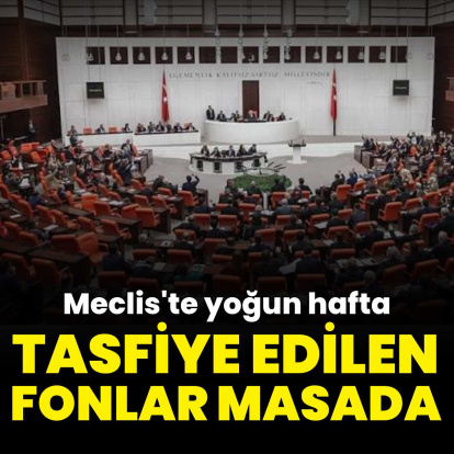Meclis'te yoğun hafta! Tasfiye edilen fonlar masada
