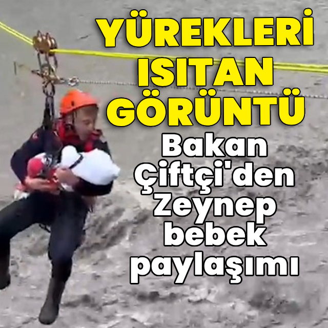 Yürekleri ısıtan görüntü! Bakan Çiftçi'den Zeynep bebek paylaşımı