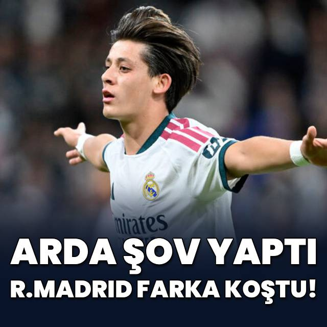 Arda şov yaptı, R.Madrid farka koştu!