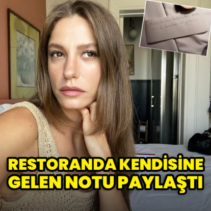 Restoranda masasına gelen notu paylaştı
